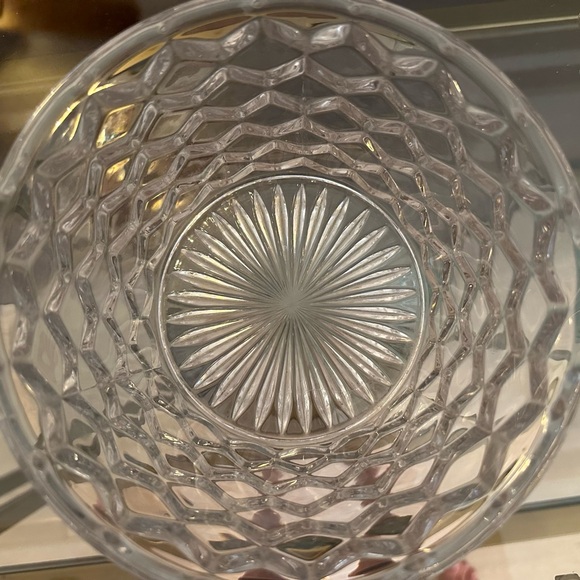 Vtg Fostoria American Clear Ice Bucket With Tab Handles - Picture 4 of 6